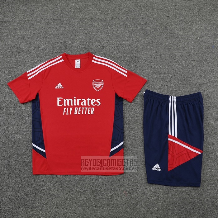 Chandal del Arsenal Manga Corta 2022-2023 Rojo - Pantalon Corto